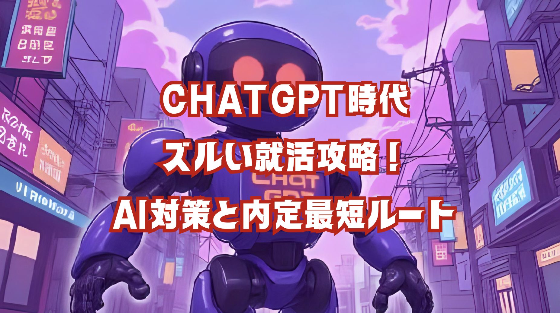 ChatGPTでESを書く就活生と面接官のイラスト