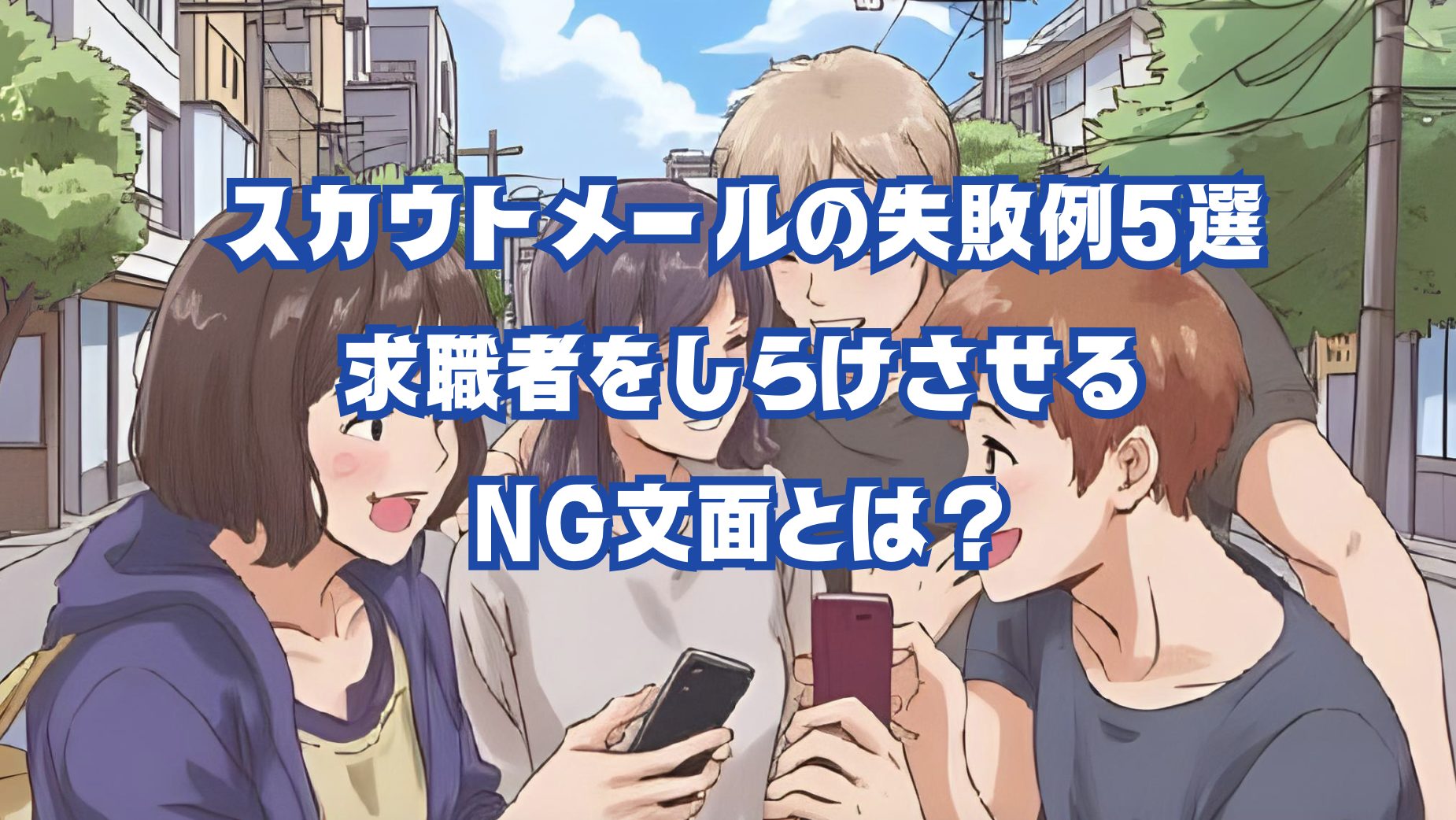 SNSに晒されるスカウトメールの失敗例イメージ